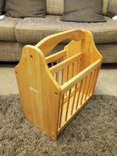 Wooden magazine rack for sale  SUTTON