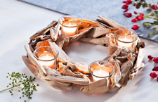 Adventskranz wood glaseinsätz gebraucht kaufen  Obergriesbach