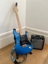 Squier stratocaster blue for sale  LONDON