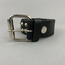 Vintage black leather for sale  LONDON
