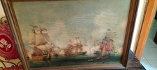 Quadro vintage "velieri" su tela con cornice, usado comprar usado  Enviando para Brazil