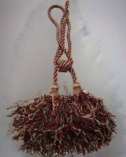 Burgundy gold fringed for sale  New York
