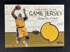 1999-00 Camisas de jogo Upper Deck Shaquille O'Neal #GJ61 Century Club Patch /100 comprar usado 1999-00 Camisas de jogo Upper Deck Shaquille O'Neal #GJ61 Century Club Patch /100 comprar usado  Enviando para Brazil