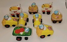 9 Vintage 1990 Wendy's Fast Food Kids Refeição Racers Salada Shake Fries Burger comprar usado  Enviando para Brazil
