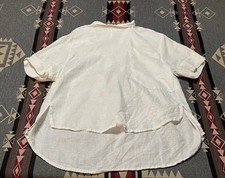 Blusa feminina Osklen tamanho S linho branco costas apertadas manga curta T25 comprar usado  Enviando para Brazil