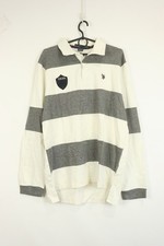 Camisa polo manga longa multicolorida listrada slim fit Assn EUA tamanho G comprar usado  Enviando para Brazil