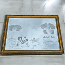 Vintage large etched for sale  ROYSTON