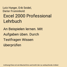 Excel 2000 professional gebraucht kaufen  Trebbin