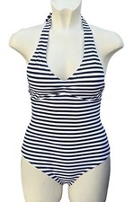 Halter swimsuit navy for sale  LOUTH
