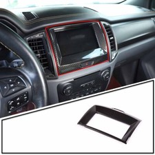 Usado, Capa de quadro de navegação central interna cor fibra de carbono para Ford Ranger 2015-2021 comprar usado  Enviando para Brazil
