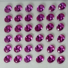 Rubi natural não aquecido impressionante corte oval rosa 150 peças pedras preciosas soltas raras certificadas comprar usado  Enviando para Brazil
