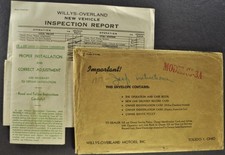 1951 Willys Jeep CJ-3A Universal Proprietários Envelope Relatório de Inspeção Pasta Carb comprar usado  Enviando para Brazil