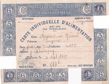 Carte individuelle alimentatio d'occasion  Saint-Igny-de-Vers
