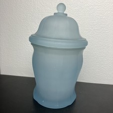 Frosted blue glass for sale  Saint George