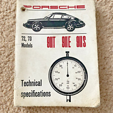 Porsche technical specificatio for sale  ASHBOURNE