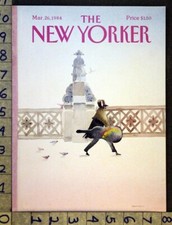 1984 MÚSICA WOODWIND INSTRUMENTO CONTRABAIXO DAVIS ART NEW YORKER COVER FC1065  comprar usado  Enviando para Brazil