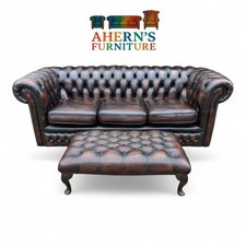 Antique brown leather for sale  BOSTON
