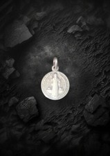 Médaille benoît argent d'occasion  Saint-Trojan-les-Bains