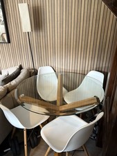 Glass dining table for sale  LONDON
