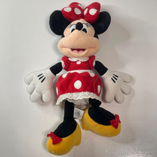 Disney Store Minnie Mouse Vestido de Pelúcia Vermelho Bolinhas Clássico 35cm Boneca de Pelúcia Brinquedo comprar usado  Enviando para Brazil