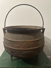 1800s W.P Cresson & Co ferro fundido nº 6 3 galões caldeirão caubói chaleira marca de portão, usado comprar usado  Enviando para Brazil