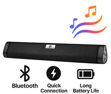 Soundbar Cassa Speaker Bluetooh 5.0 Barra Altoparlante Wireless Nera, używany na sprzedaż  Wysyłka do Poland
