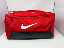 Bolsa de viagem Nike Brasília vermelha/preta – Duffel pequena para esportes de academia – NOVA comprar usado  Enviando para Brazil