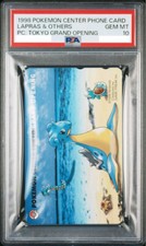 PSA 10 1998 POKEMON CENTER TARJETA TELEFÓNICA LAPRAS Y OTROS TOKIO GRAN APERTURA segunda mano  Embacar hacia Mexico