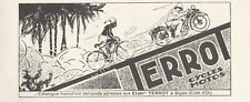 Publicite terrot cycles d'occasion  Villeneuve-l'Archevêque