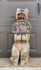 Wooden bear welcome for sale  Millsap