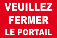 Panneau veuillez fermer d'occasion  Marennes
