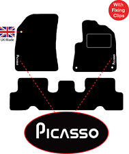 Piso Tapete Sob Medida Para Esteiras De Carro Citroen C4 Picasso 2014 Em Diante Logotipos E Clipes comprar usado  Enviando para Brazil