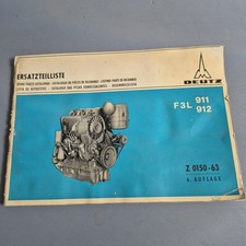 Libro manual catálogo de piezas de repuesto originales de fábrica del motor Deutz F3L911 912 segunda mano  Embacar hacia Mexico