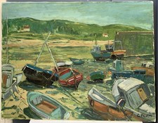 Tableau huile paysage d'occasion  Paris IX