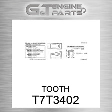 T7t3402 tooth fits for sale  Pompano Beach