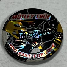 Botão de prisma vintage Motley Crue Too Fast For Love 1”, usado comprar usado  Enviando para Brazil