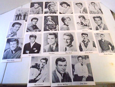 LOTE DE 21 ESTRELAS DE TELEVISÃO DA DÉCADA DE 1950 FOTOS EM PRETO E BRANCO ELVIS DEBBIE REYNOLDS ANNETTE comprar usado  Enviando para Brazil