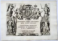 1628 Lauro, página de título gravada para Antiquae Urbis Vestigia, usado comprar usado  Enviando para Brazil