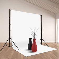 Sistema de Soporte de Fondo Fotográfico con Kit de Soporte de Fondo de 8.5 X 10Pies, 100% Blanco C segunda mano  Embacar hacia Mexico
