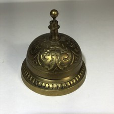 Balcão de hotel vitoriano latão maciço campainha anel serviço chamada Índia comprar usado  Enviando para Brazil