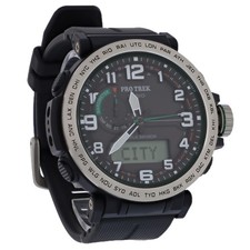 Casio Pro Trek masculino mostrador preto sensor triplo movido a energia solar PRG601-1 comprar usado  Enviando para Brazil