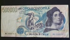 Lire 500000 raffaello usato  Zanica