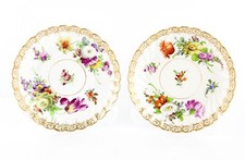 Pair dresden ceramic for sale  CHERTSEY