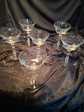 Vintage crystal etched for sale  Texarkana