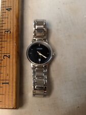 Citizen G011-S101804 relógio de data quartzo mostrador preto pulseira de aço inoxidável nova bateria comprar usado  Enviando para Brazil