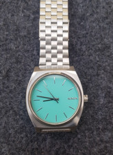 Usado, Relógio unissex Nixon The Time Teller prata/turquesa quartzo aço inoxidável comprar usado  Enviando para Brazil