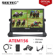 Monitor de video de transmisión SEETEC ATEM156 15,6 pulgadas 4 HDMI pantalla cuádruple transmisión en vivo segunda mano  Embacar hacia Mexico