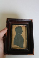 Retrato antigo emoldurado pintado à mão do início/meados do século XIX comprar usado  Enviando para Brazil