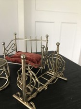 Usado, Móveis para casa de bonecas ferro forjado berço sofá-cama mesa armário boneca C20 comprar usado  Enviando para Brazil