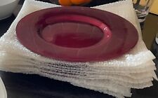 Red glass plates for sale  TAUNTON